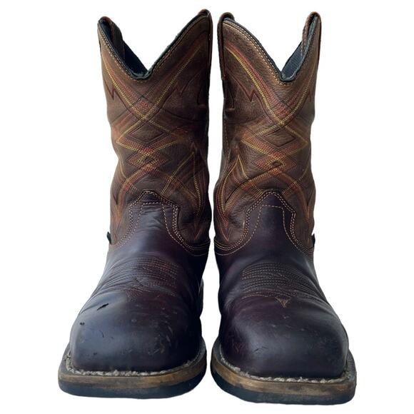 Irish Setter Cowboy Boots Mens 9.5 Marshall Leather Waterproof Steel Toe Brown main image 9